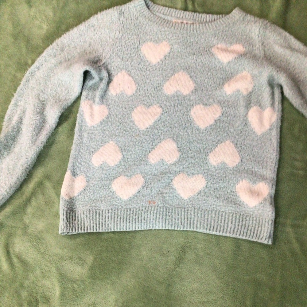 Blue fuzzy sweater